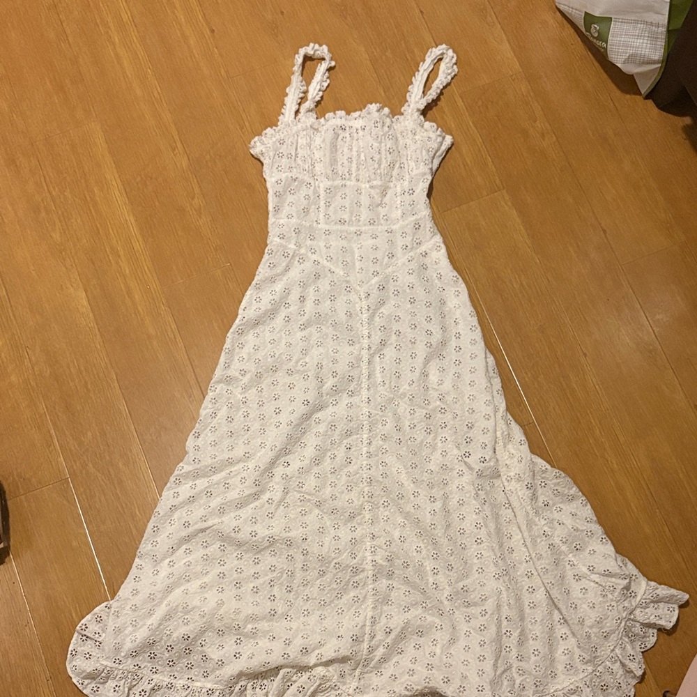 Doen Cream Eyelet Lace dress